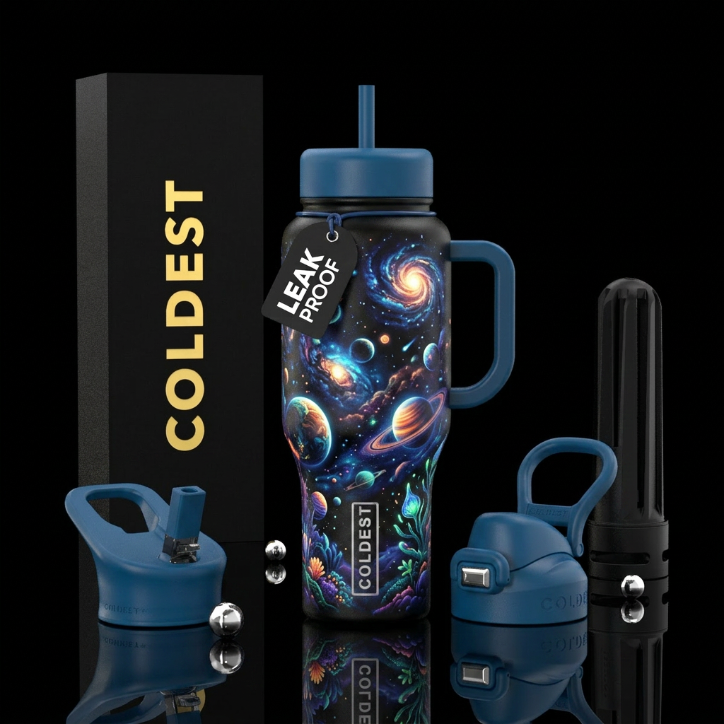 The most beautiful world in the world glowie plain... water bottle design