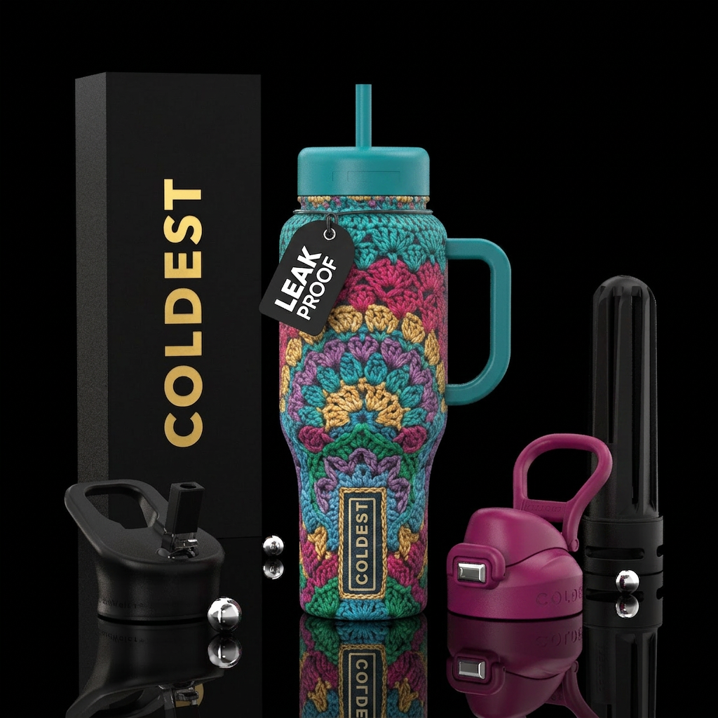 Crochete is life water bottle design