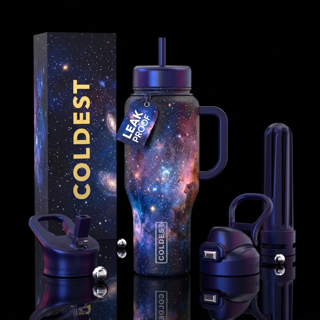 Outer space designs water bottle design
