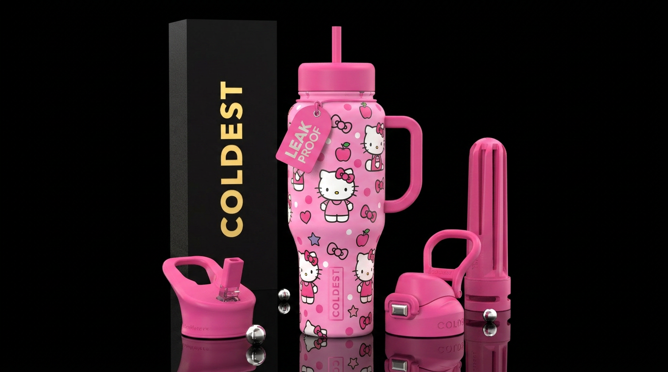 Hello kitty water bottle design