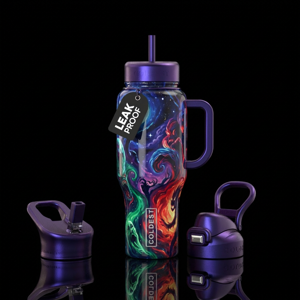 Nightmares water bottle design