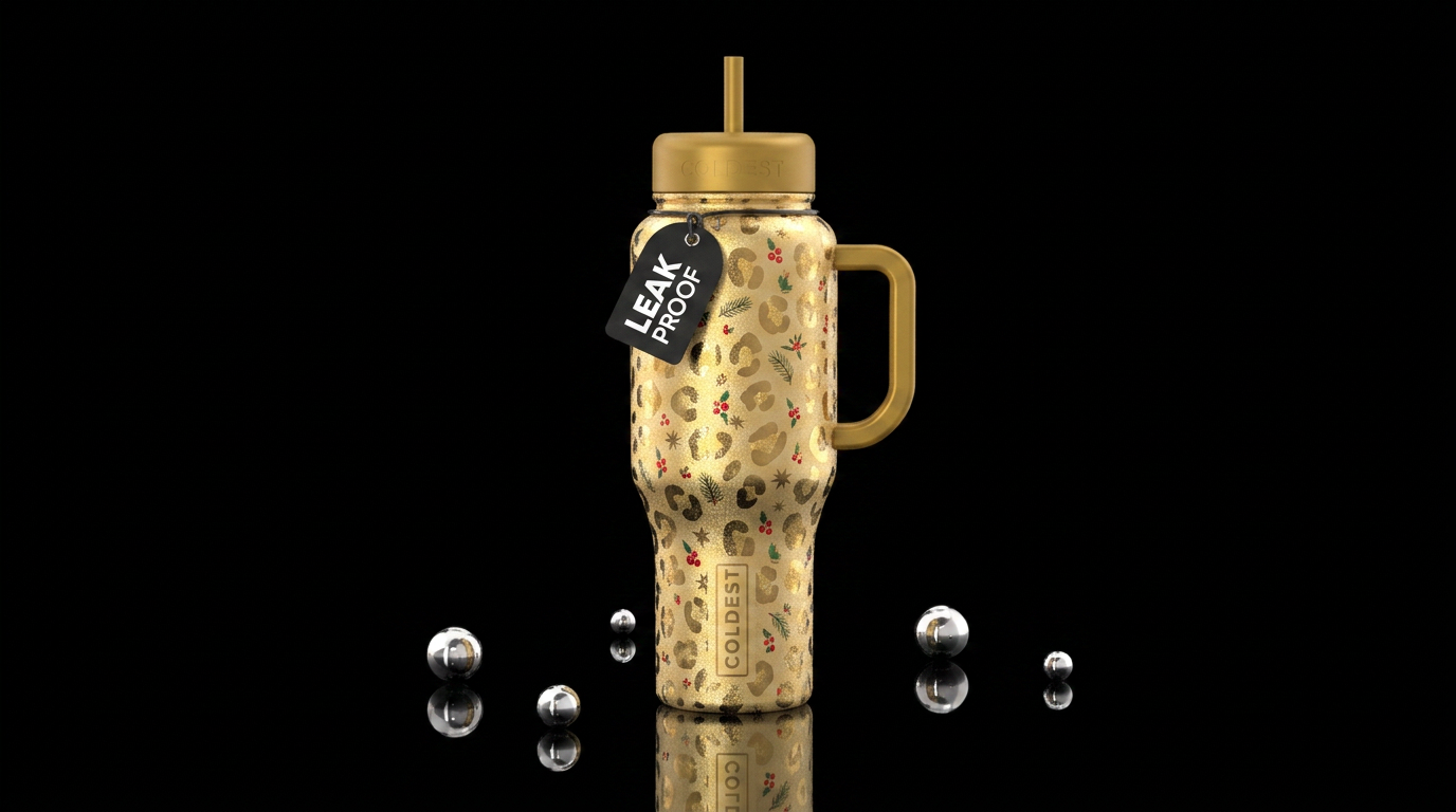 Festive's are Golden water bottle design