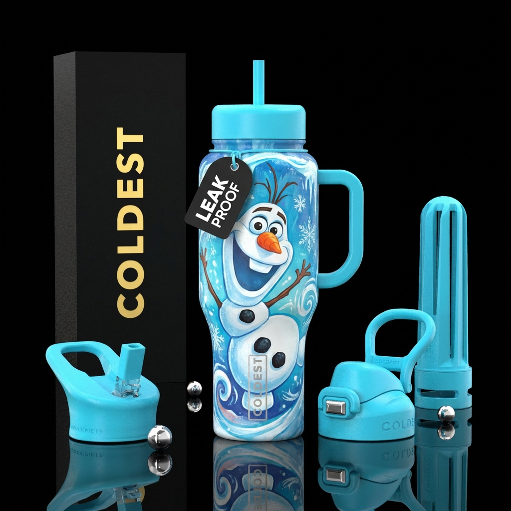 Olaf water bottle design