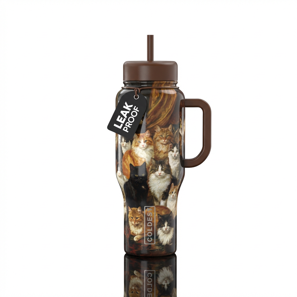 My Wife's Lovers Painting by Carl Kahler water bottle design