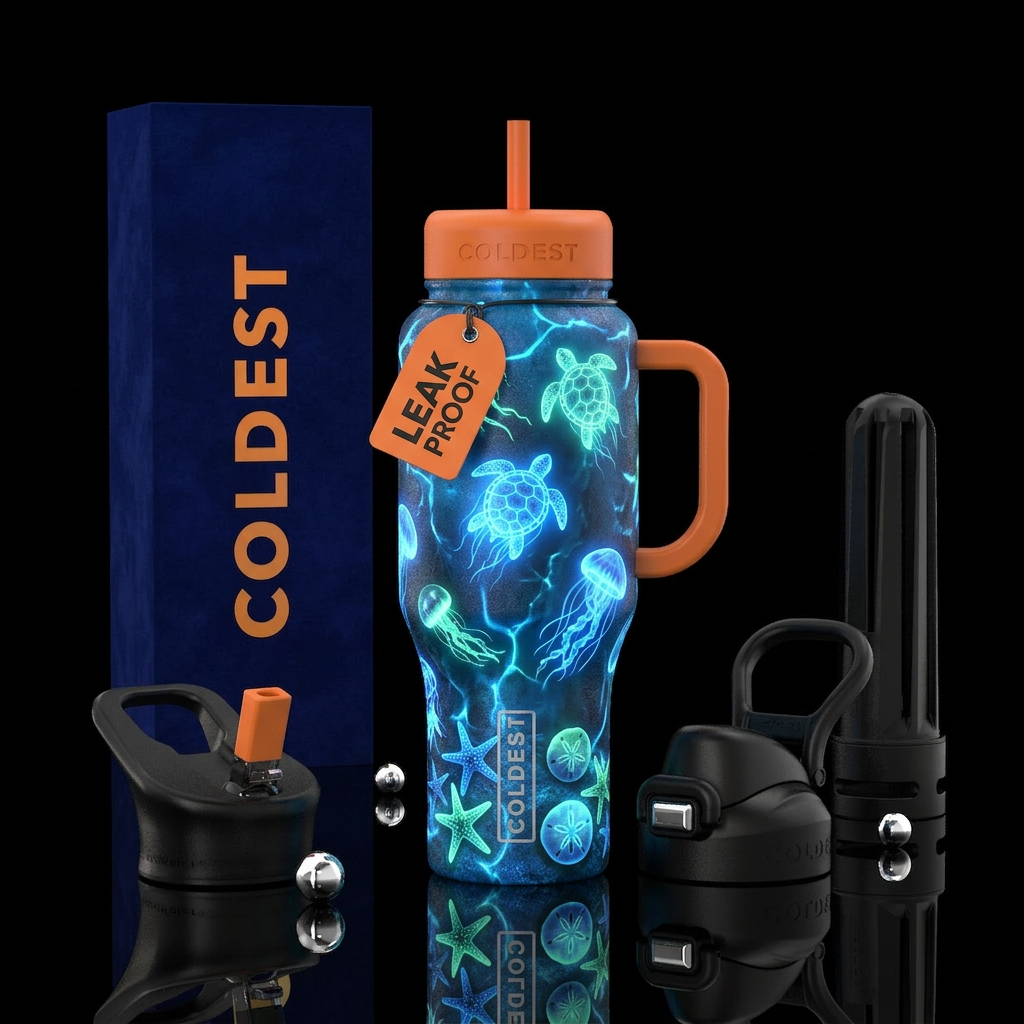 design something with jellyfish that goes in the d... water bottle design
