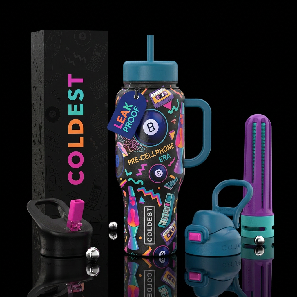 Retro 2 water bottle design