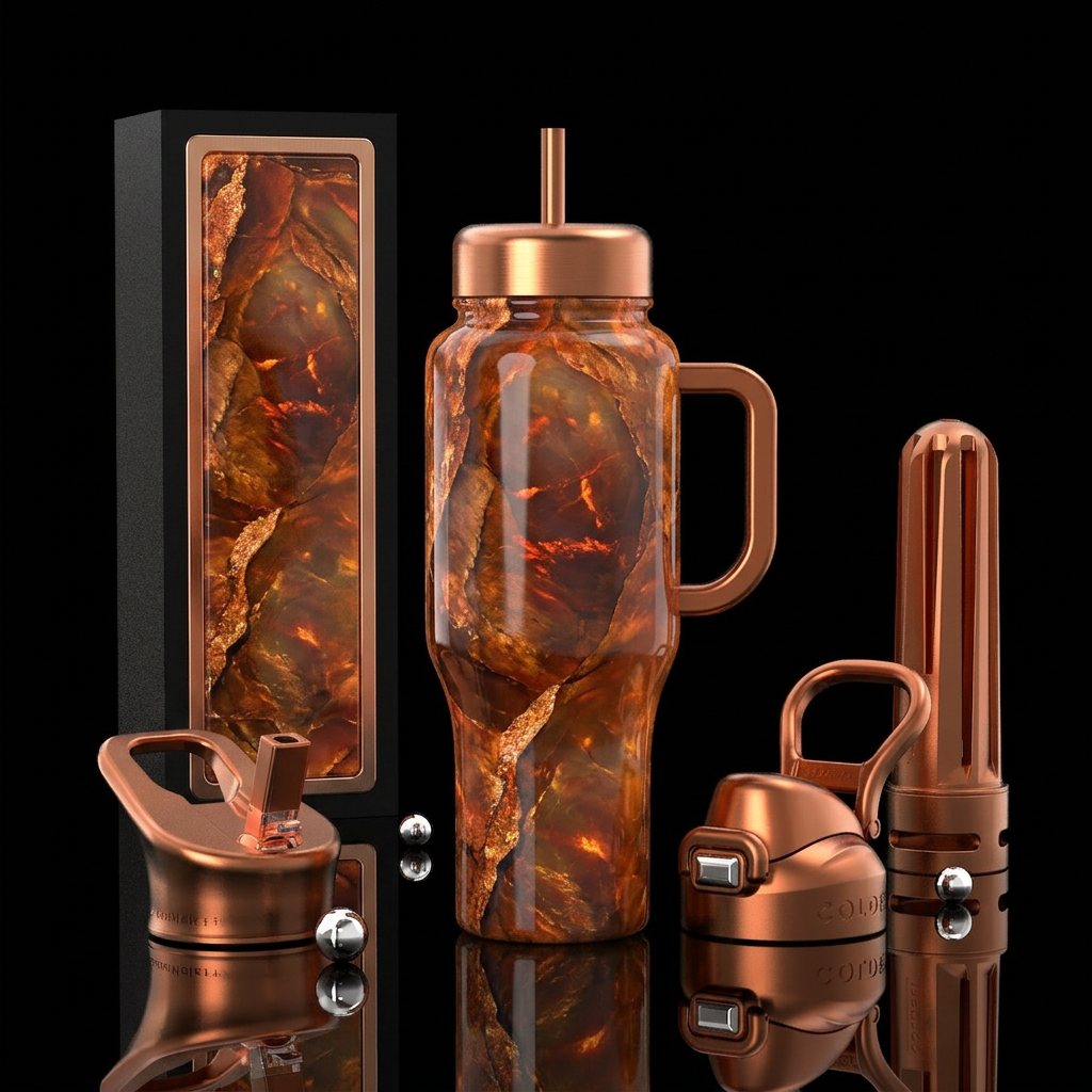 Autumn water bottle design