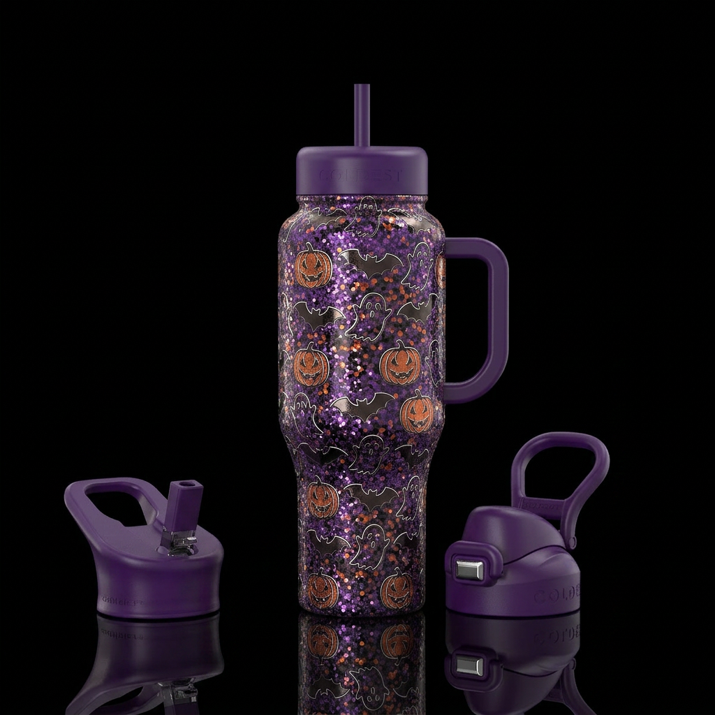 Halloween Sparkles water bottle design