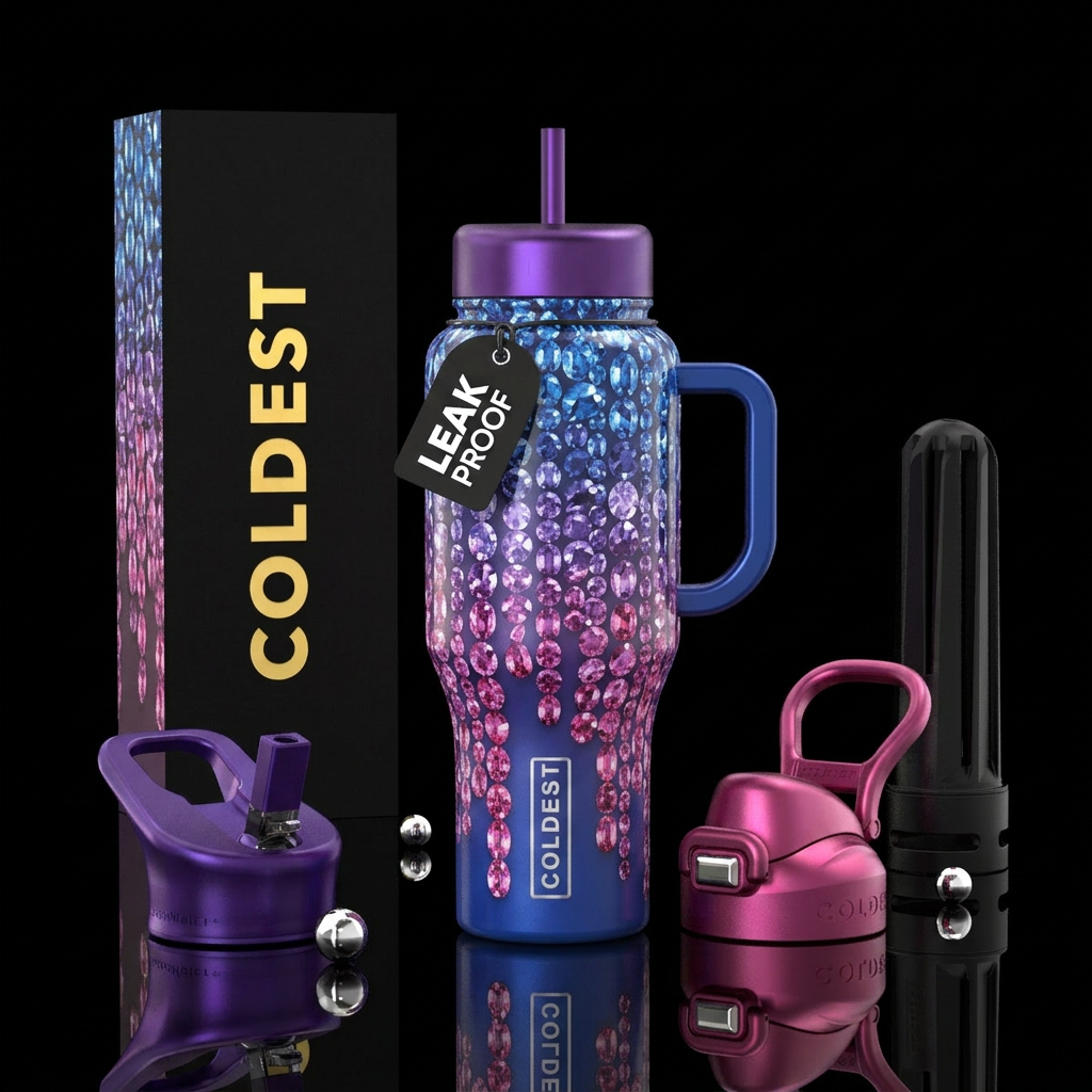 Gemstone Drip water bottle design