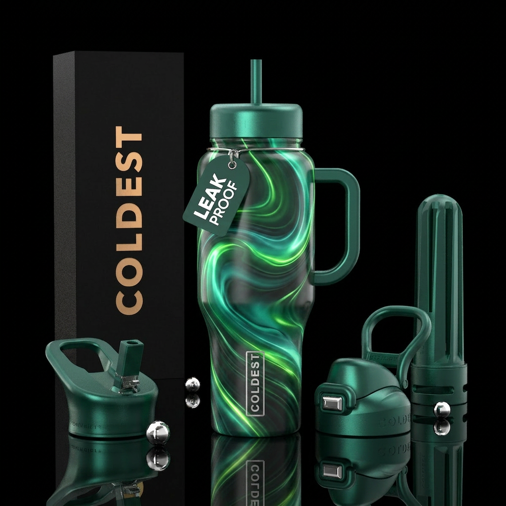 Emerald Current water bottle design