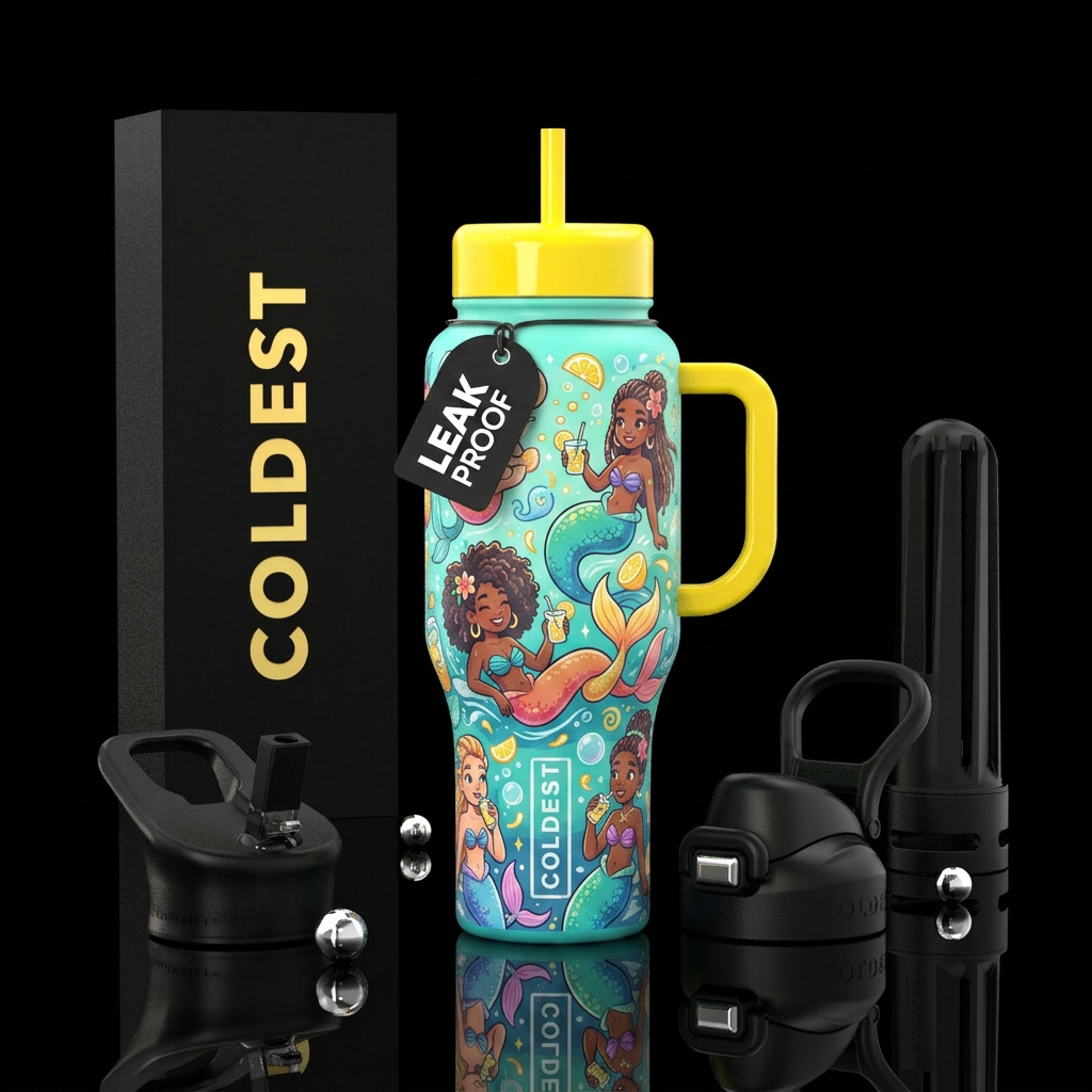 MermAde water bottle design