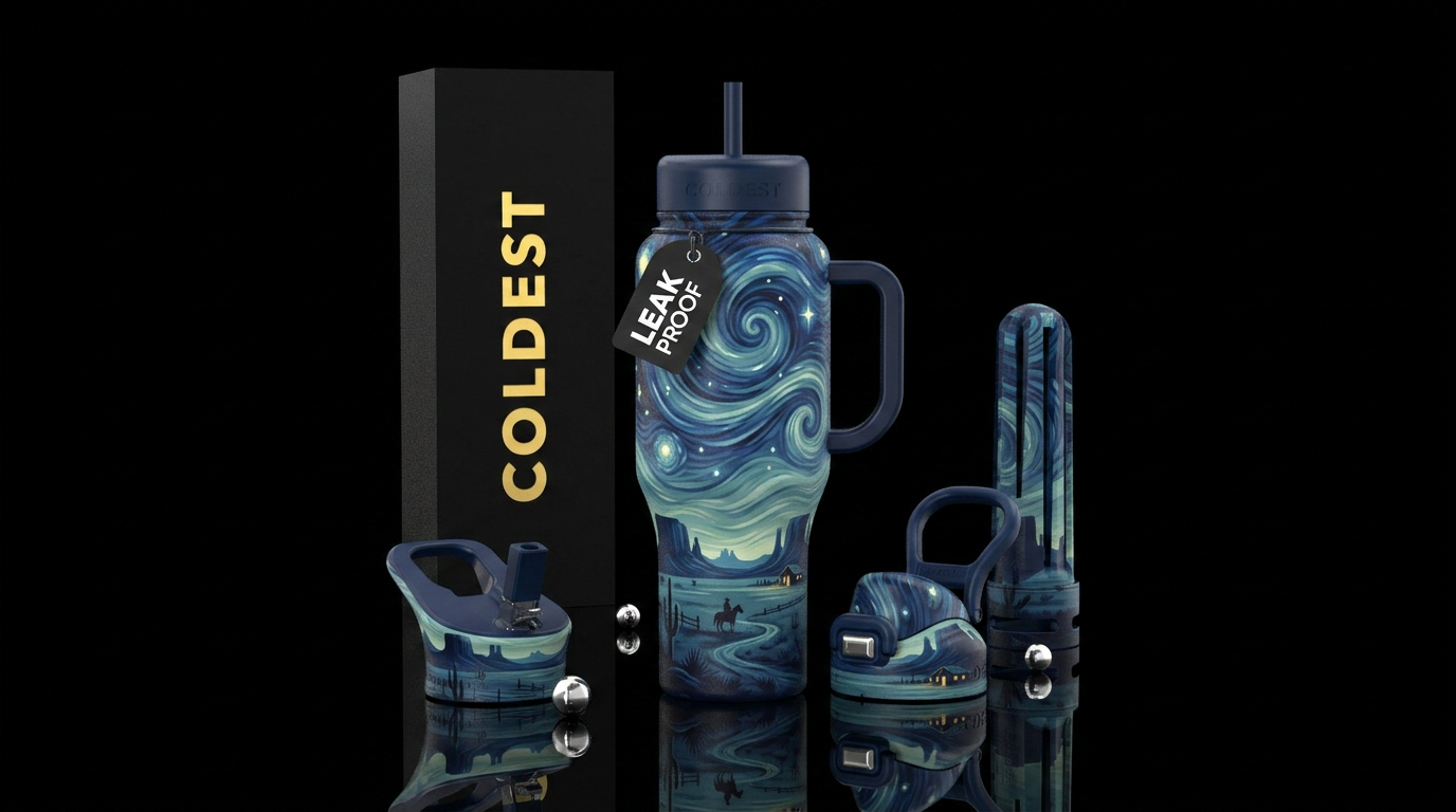 Celestial Frontier water bottle design