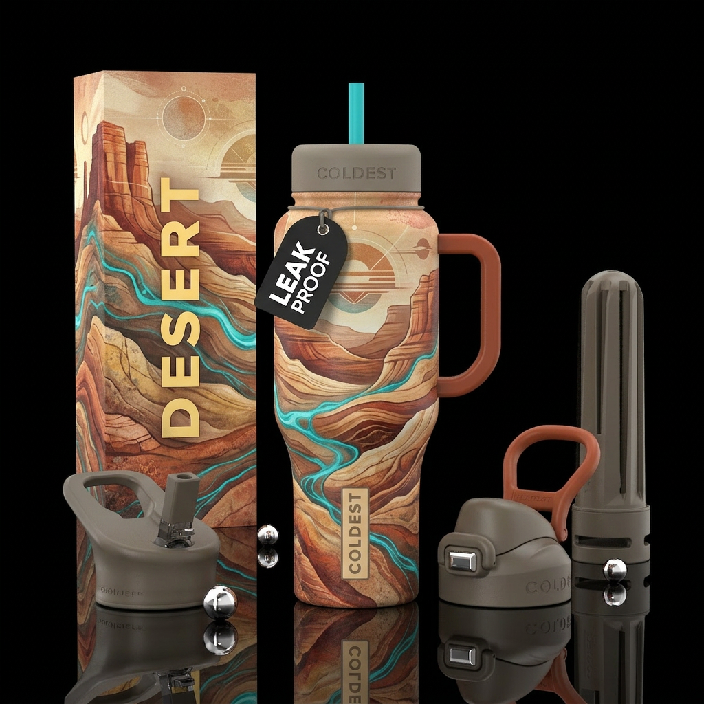 Desert Spirit water bottle design
