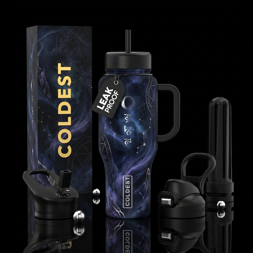 Astral Reverie water bottle design