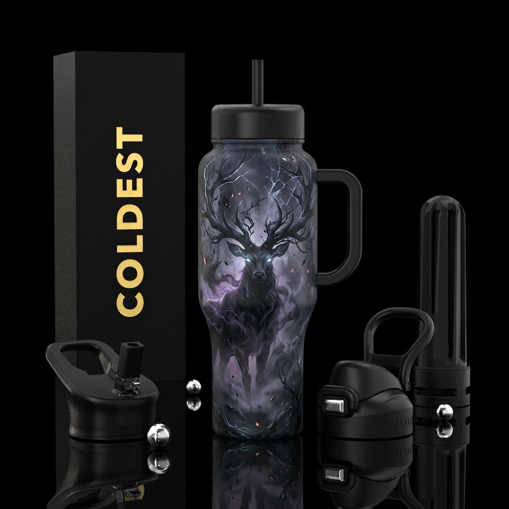 Shadow Stag water bottle design
