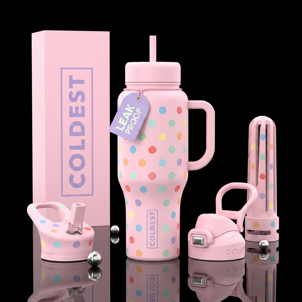 Pastel Pop water bottle design