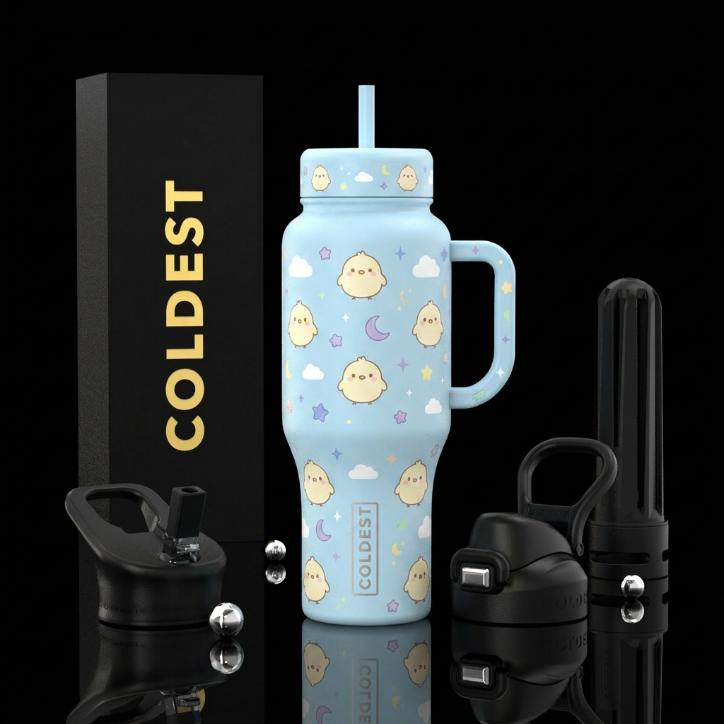 Cloud Peep water bottle design