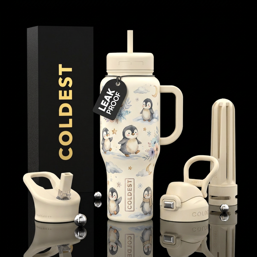 Winter Peep water bottle design