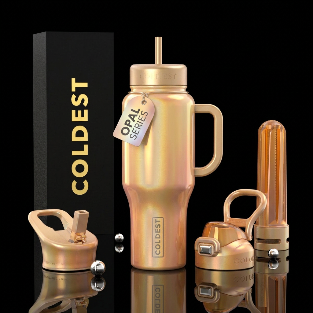 Champagne water bottle design