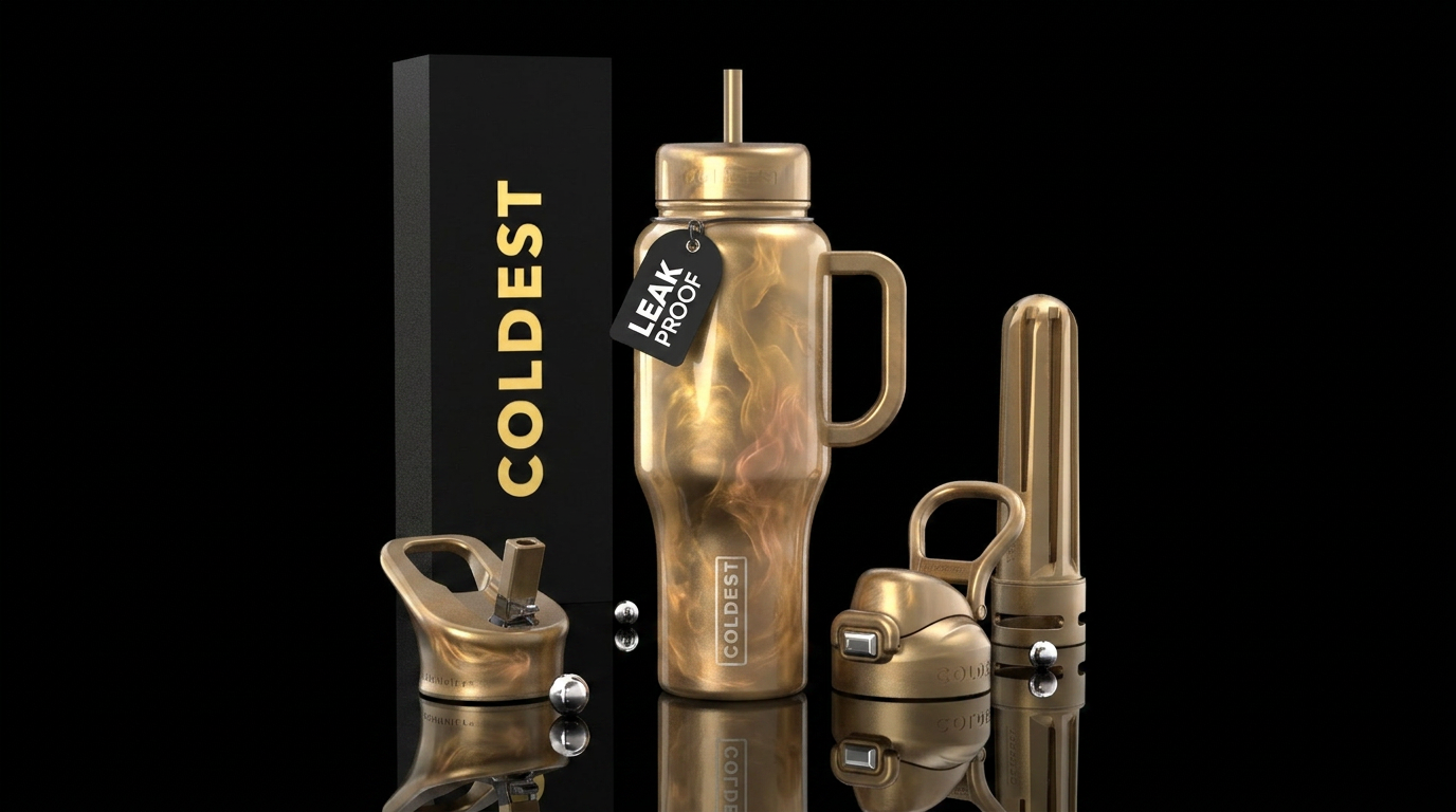Golden Spell water bottle design