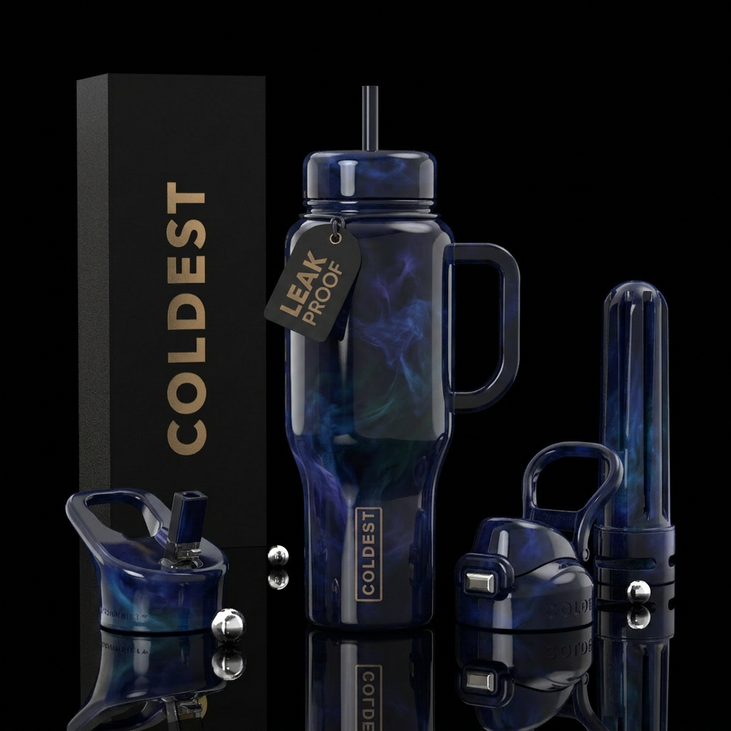 Midnight Hues water bottle design
