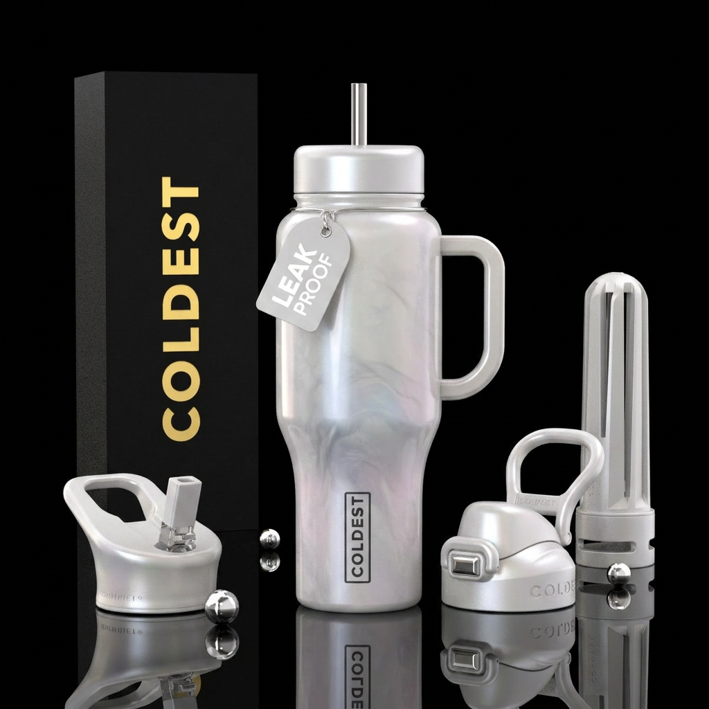Ivory Mist water bottle design