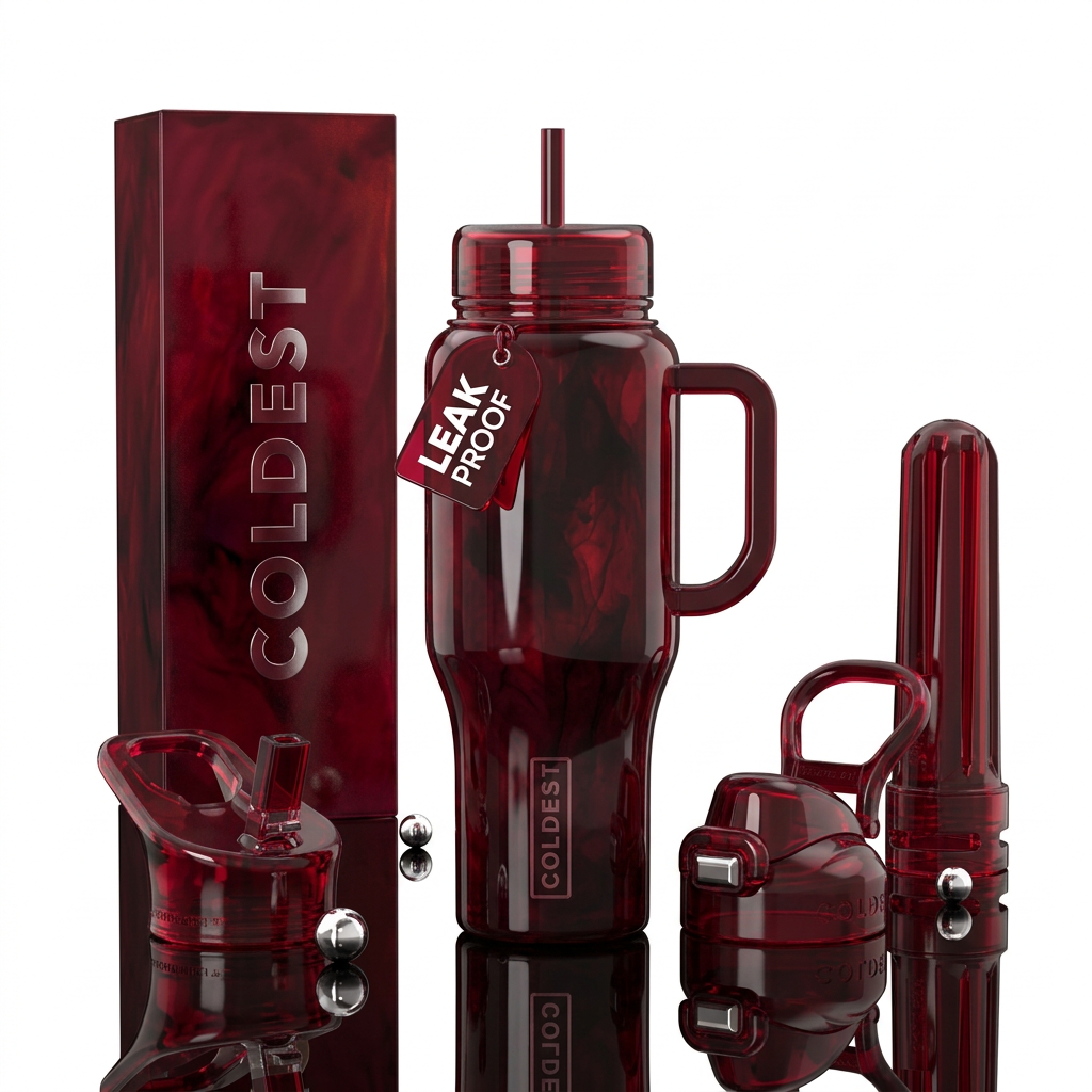 Crimson Eclipse water bottle design