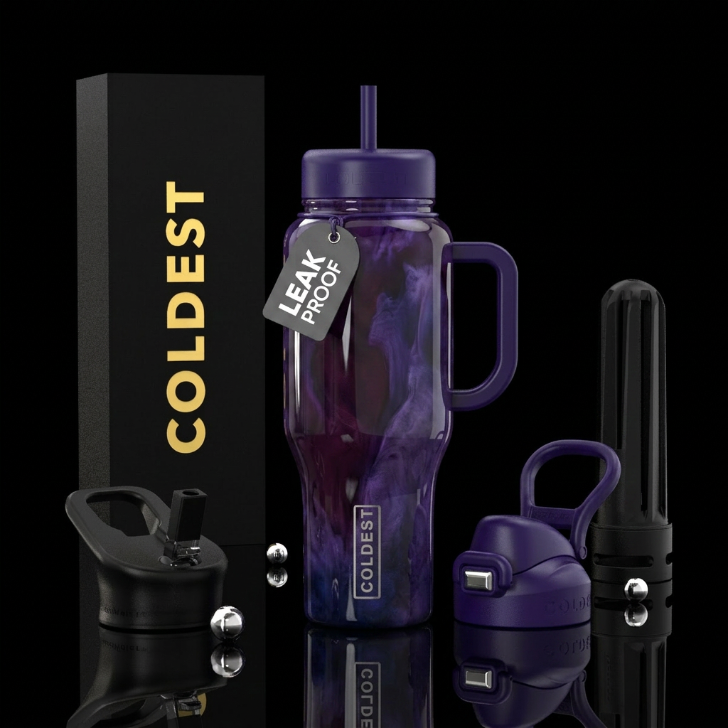 Violet Nocturne water bottle design