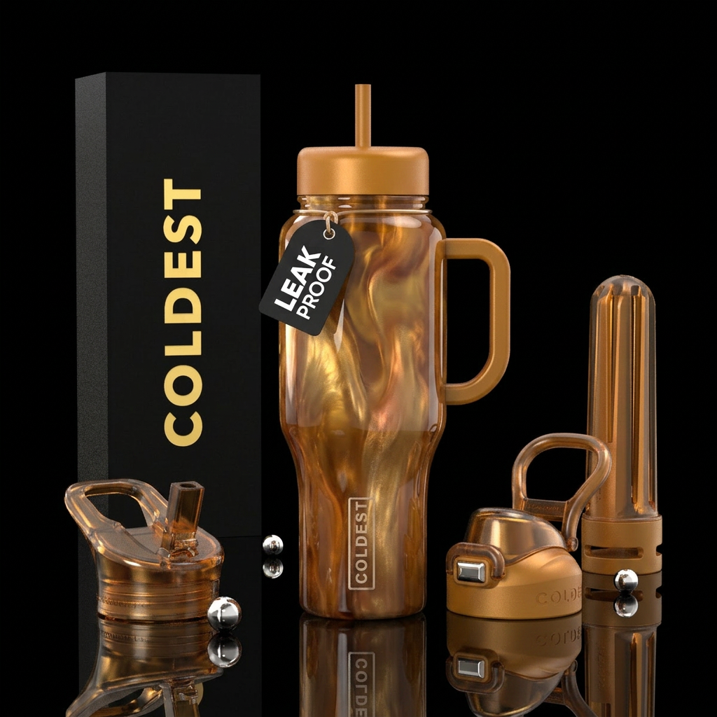 Amber Veil water bottle design