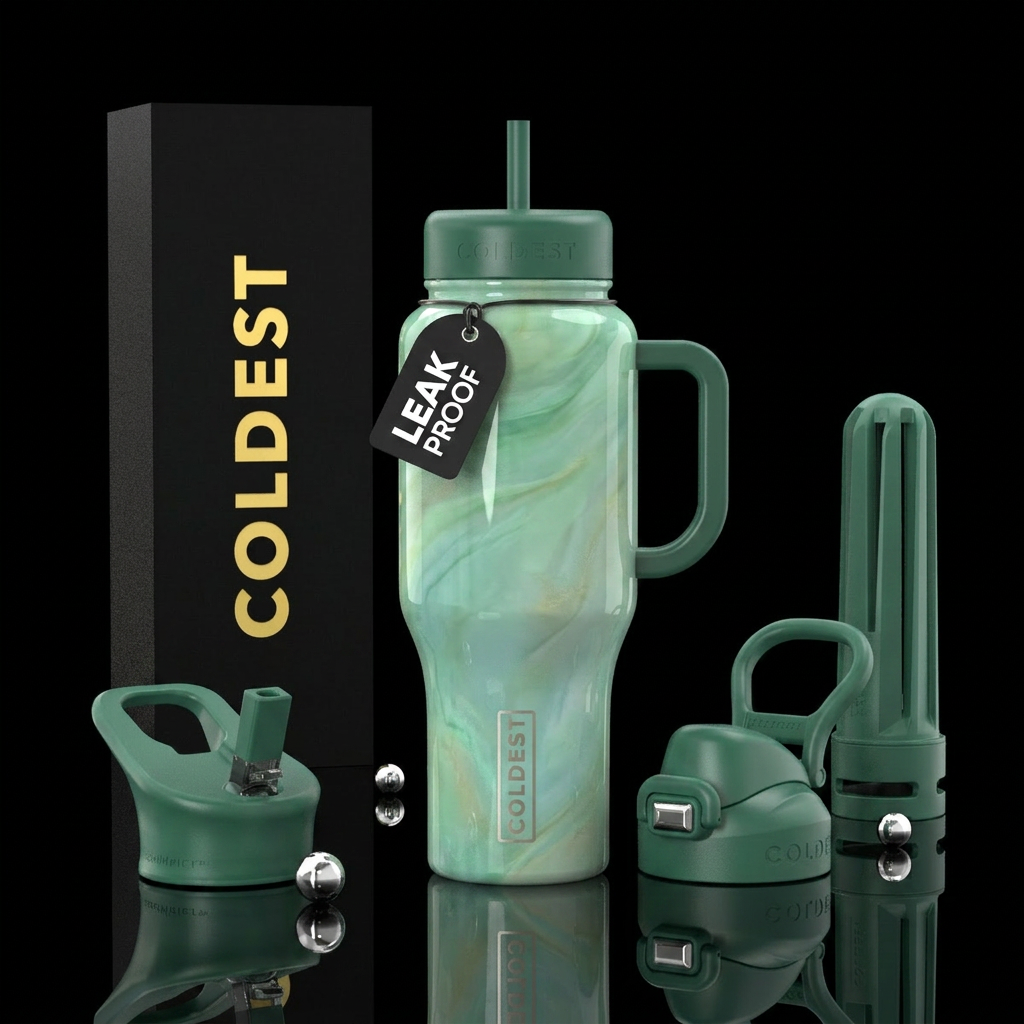 Celestial Jade water bottle design