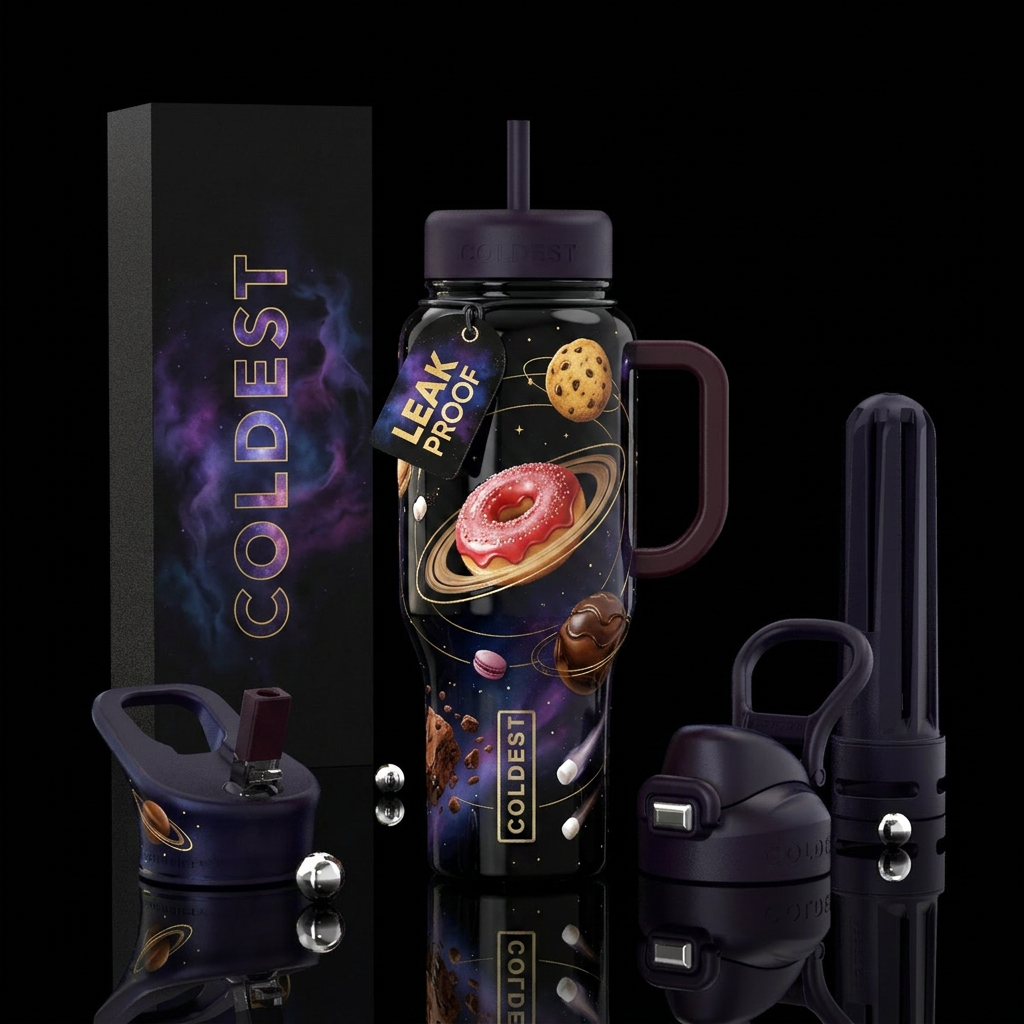 Dessert Galaxy water bottle design