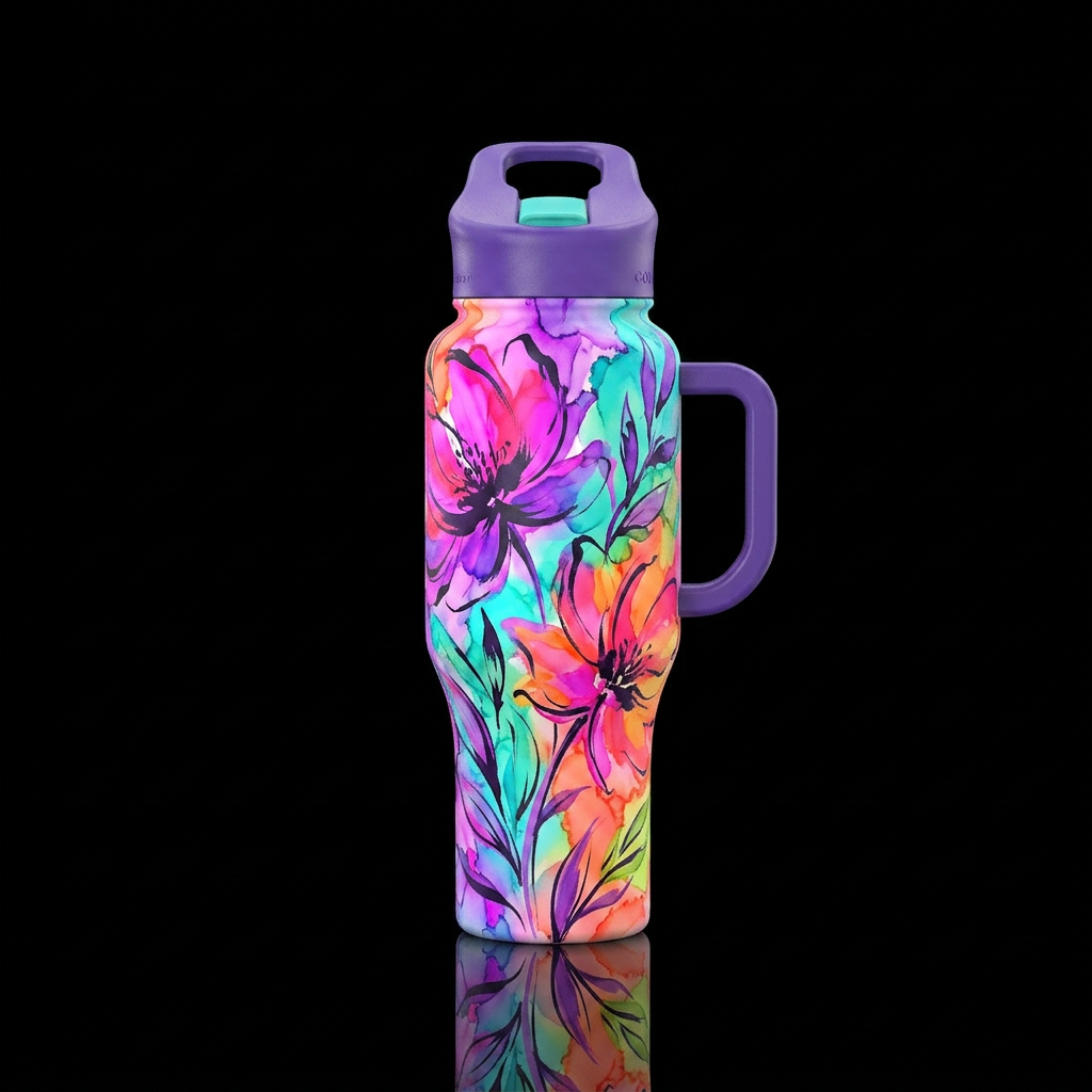 Chromaflora water bottle design