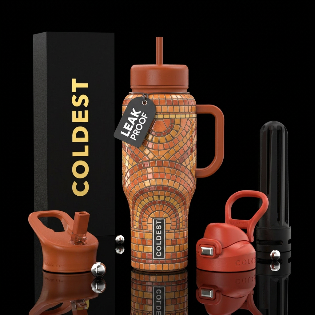 Sunset Platform water bottle design