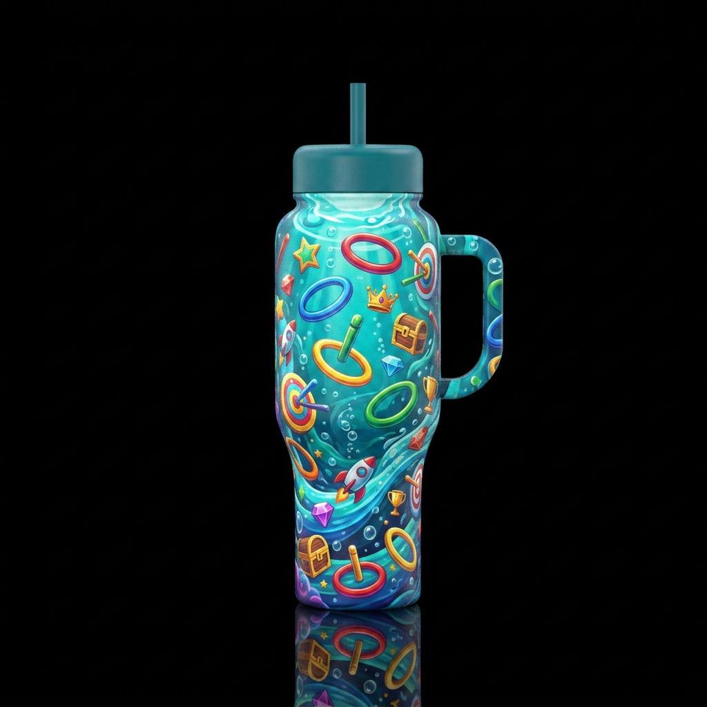 Prize Catcher water bottle design
