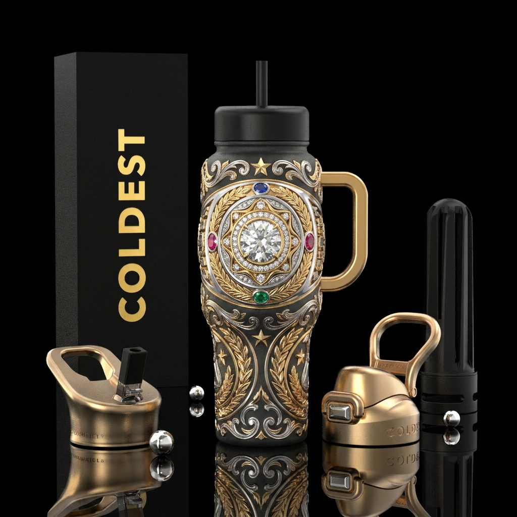 Champion's Ring water bottle design