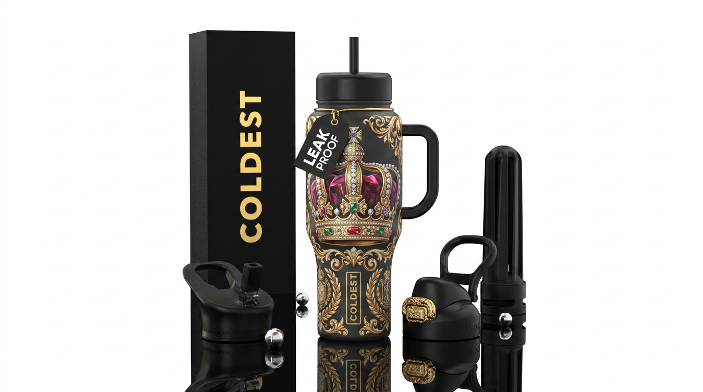 Imperial Crown water bottle design