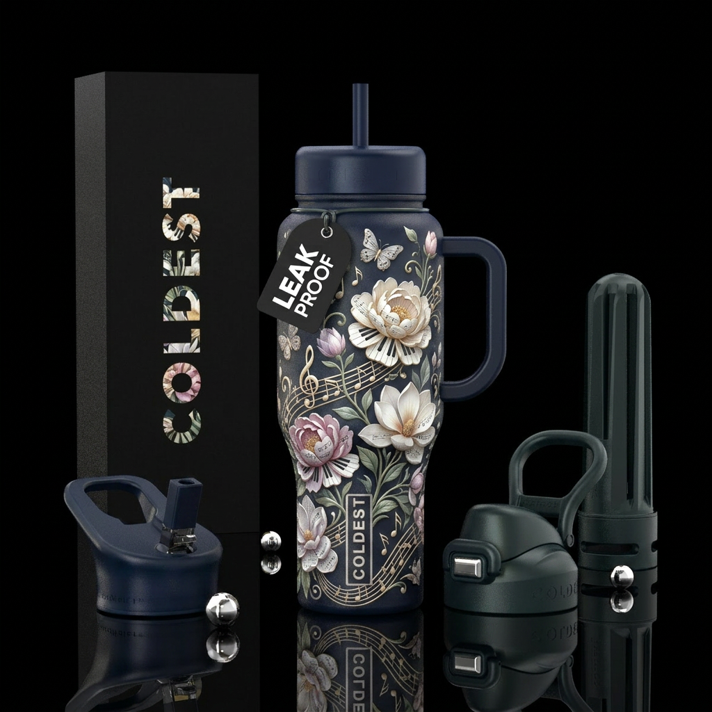 Melody Garden water bottle design