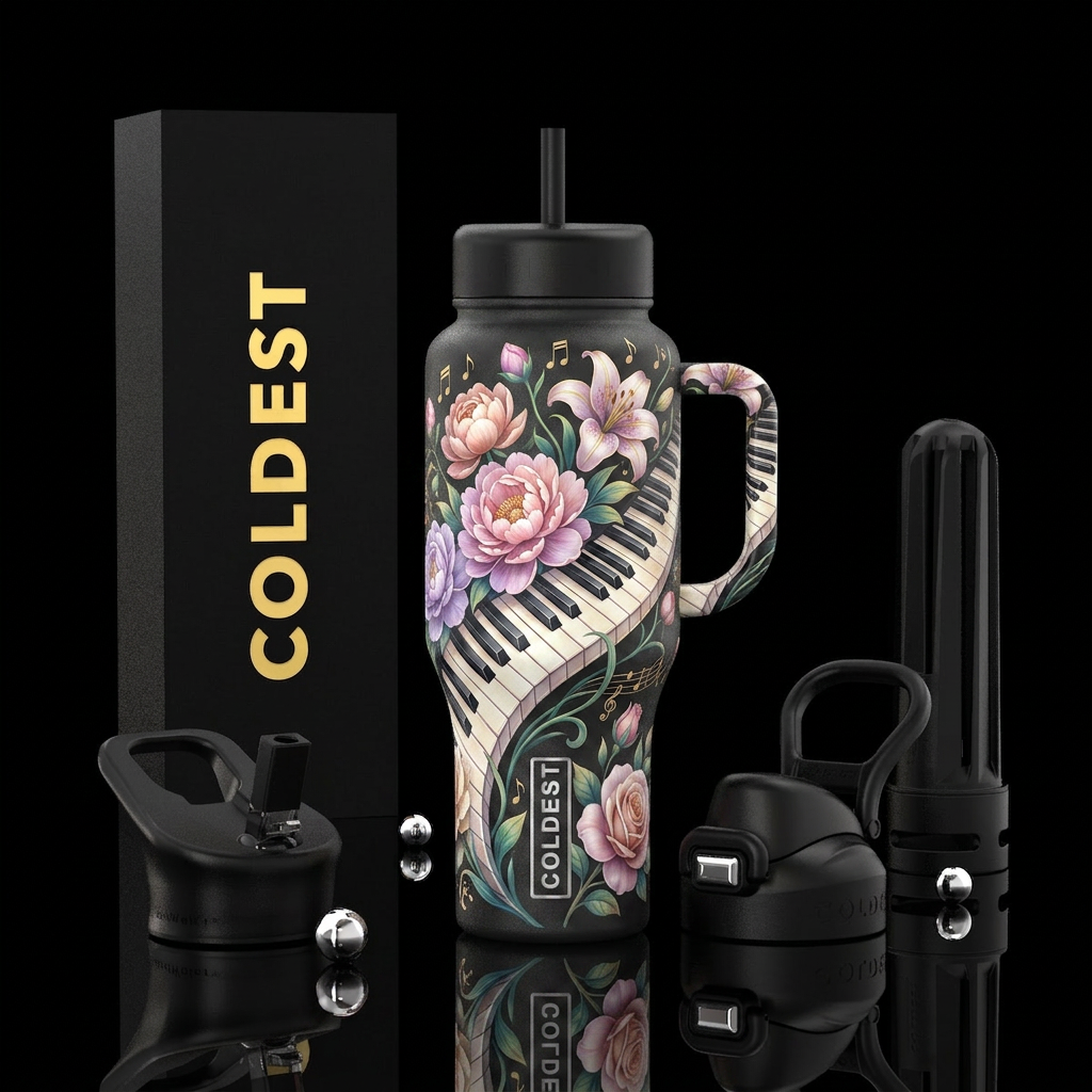 Piano Bloom.2 water bottle design