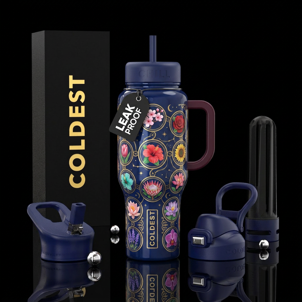 Flora Mundi water bottle design