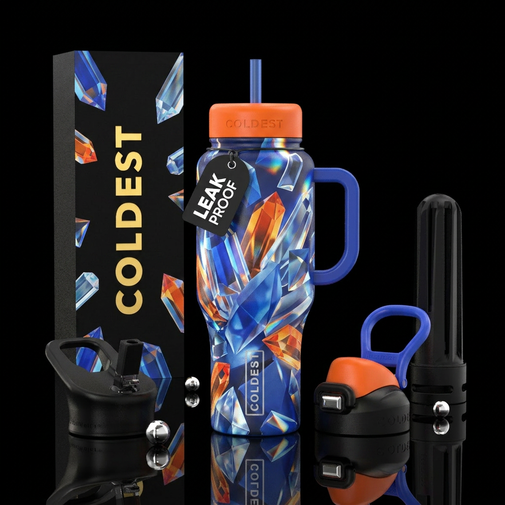 Prism Burst water bottle design