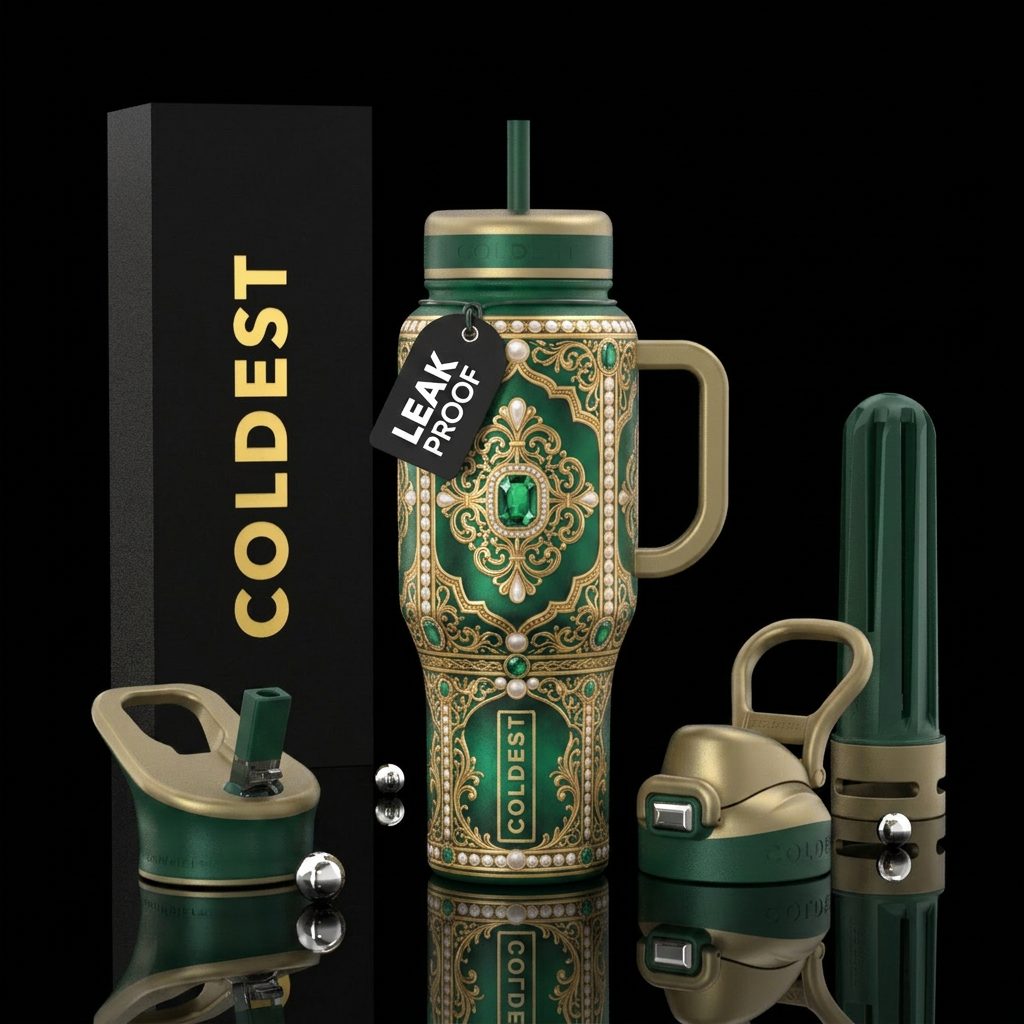 Royal Emerald water bottle design