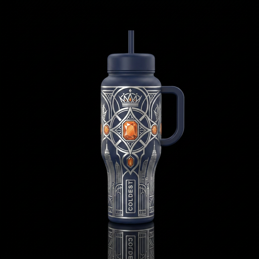 Royal Skyline water bottle design