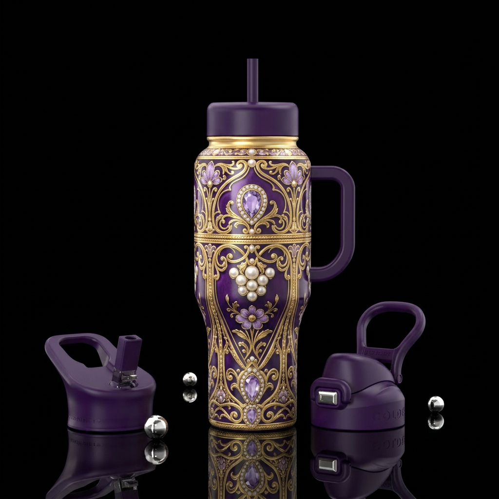 Imperial Amethyst water bottle design