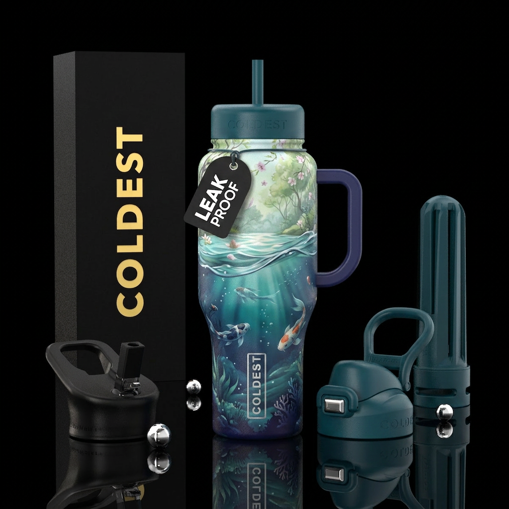 Liminal Waters water bottle design