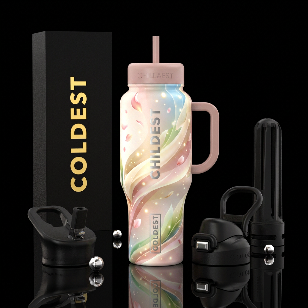 Spring Whisper water bottle design