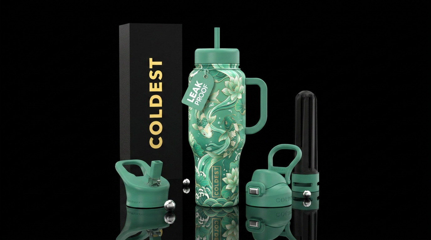 Jade Current water bottle design