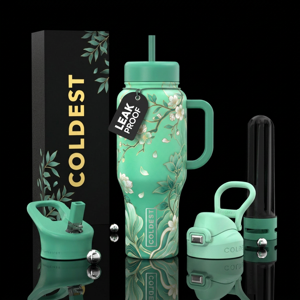 Jade Canopy water bottle design
