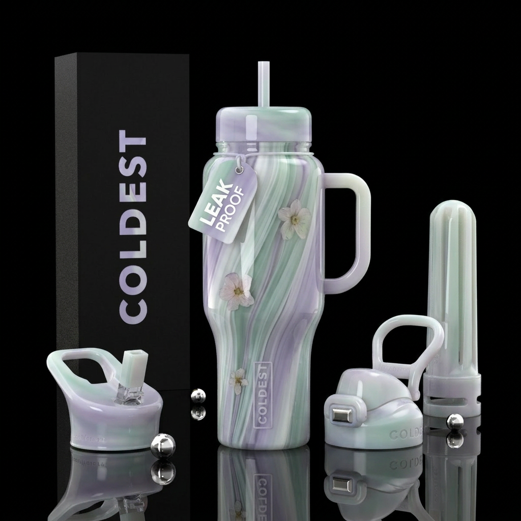Aether Bloom water bottle design