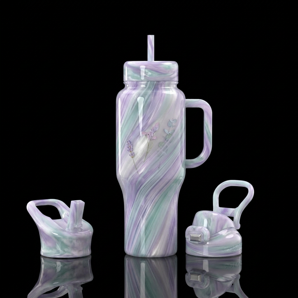 Opal Bloom water bottle design
