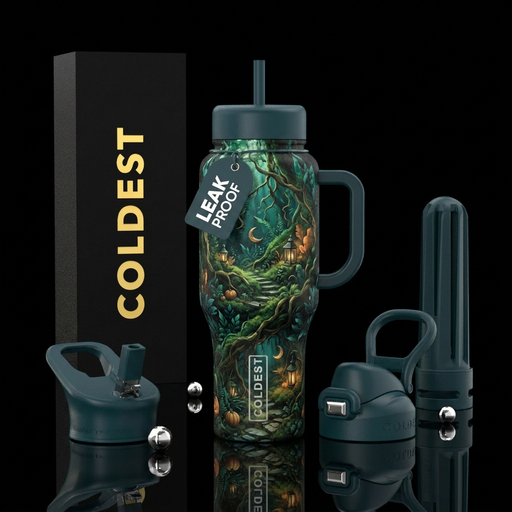 Witchwater Grove water bottle design